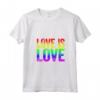 Donna Maglietta Love Is Love con Collo a V - Regalo Pride Compleanno Natale - Accessori Festa dell'Orgoglio