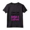 Donna T-Shirt Divertente Ragazza Ansia Sapone - Frasi Ironiche Maglietta con Collo a V - Ideale per Compleanno - Marca HapTiger