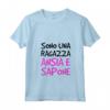 Donna T-Shirt Divertente Ragazza Ansia Sapone - Frasi Ironiche Maglietta con Collo a V - Ideale per Compleanno - Marca HapTiger