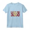 HapTiger Avengers Endgame Iron Man I Love You 3000 Text Fill Maglietta con Collo a V - Officially Licensed Marvel Apparel