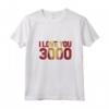 HapTiger Avengers Endgame Iron Man I Love You 3000 Text Fill Maglietta con Collo a V - Officially Licensed Marvel Apparel