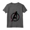 HapTiger Avengers 3D Color Pop Logo Maglietta con Collo a V - Apparel con Licenza Ufficiale Marvel - Unisciti agli Avengers