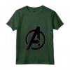 HapTiger Avengers 3D Color Pop Logo Maglietta con Collo a V - Apparel con Licenza Ufficiale Marvel - Unisciti agli Avengers