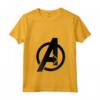 HapTiger Avengers 3D Color Pop Logo Maglietta con Collo a V - Apparel con Licenza Ufficiale Marvel - Unisciti agli Avengers