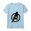 HapTiger Avengers 3D Color Pop Logo Maglietta con Collo a V - Apparel con Licenza Ufficiale Marvel - Unisciti agli Avengers