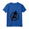 HapTiger Avengers 3D Color Pop Logo Maglietta con Collo a V - Apparel con Licenza Ufficiale Marvel - Unisciti agli Avengers