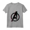 HapTiger Avengers 3D Color Pop Logo Maglietta con Collo a V - Apparel con Licenza Ufficiale Marvel - Unisciti agli Avengers