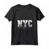 Donna NYC New York City Vintage USA America Maglietta con Collo a V - Souvenir Skyline Tee per Amanti dei Viaggi