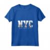 Donna NYC New York City Vintage USA America Maglietta con Collo a V - Souvenir Skyline Tee per Amanti dei Viaggi