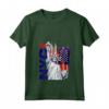 Donna NYC T-shirt New York City - Statue della Libertà - I Love New York - Maglietta con Collo a V