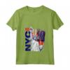 Donna NYC T-shirt New York City - Statue della Libertà - I Love New York - Maglietta con Collo a V