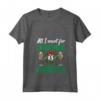 Donna Funny All I Want For Christmas Is Prosecco Spumante Wine Maglietta con Collo a V - Design Festoso per le Vacanze Natalizie