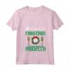Donna Funny All I Want For Christmas Is Prosecco Spumante Wine Maglietta con Collo a V - Design Festoso per le Vacanze Natalizie