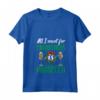 Donna Funny All I Want For Christmas Is Prosecco Spumante Wine Maglietta con Collo a V - Design Festoso per le Vacanze Natalizie