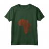 Donna Africa DNA Thumbprint Flag - Africa Pride Design for African - Maglietta con Collo a V - Gift Idea for Africans and African American