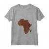 Donna Africa DNA Thumbprint Flag - Africa Pride Design for African - Maglietta con Collo a V - Gift Idea for Africans and African American