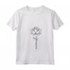 Donna Lotus Yoga Namaste Kundalini Sat Nam Wahe Guru - Maglietta Zen con Collo a V per Meditazione e Yoga - Ideale per Festival e Tempo Libero