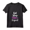 Eat Sleep Dance Repeat - Maglietta con Collo a V per Ballerini Divertenti - Ideale per Insegnanti di Danza