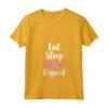 Eat Sleep Dance Repeat - Maglietta con Collo a V per Ballerini Divertenti - Ideale per Insegnanti di Danza
