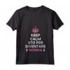 Donna Keep Calm Annuncio Gravidanza - Maglietta Futura Nonna 2021 - Regalo Divertente per Futuri Genitori