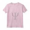 Donna Psychology Shirt - Maglietta con Simbolo Psi e Design Cervello per Studenti di Psicologia - Collo a V e Taglio Classico