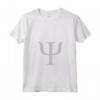 Donna Psychology Shirt - Maglietta con Simbolo Psi e Design Cervello per Studenti di Psicologia - Collo a V e Taglio Classico
