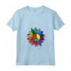 Donna Fiore di Girasole Arcobaleno - Maglietta Retrò Hippie Anni '70 - Ideale per Fiorai, Giardinieri e Attivisti per la Pace