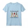 Donna Sto sognando un vino natalizio T-shirt da gnomo Bere Maglietta con Collo a V - Ideale per un regalo unico di Natale per gli amanti del vino
