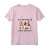 Donna Sto sognando un vino natalizio T-shirt da gnomo Bere Maglietta con Collo a V - Ideale per un regalo unico di Natale per gli amanti del vino