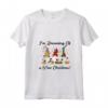 Donna Sto sognando un vino natalizio T-shirt da gnomo Bere Maglietta con Collo a V - Ideale per un regalo unico di Natale per gli amanti del vino