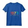 Donna 47° Compleanno Uomini Donne 47 Anni 1973 - Maglietta Regalo con Collo a V - Ideale per Feste di Compleanno