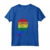 Donna Rainbow Heart LGBT Matching Couple Day Pride Friends Gift Maglietta con Collo a V - Support LGBTQ Pride with Love is Love Design