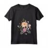 Fiori Floreale Estate Primav - Maglietta con Collo a V per un Look Estivo - Leggera e Comoda
