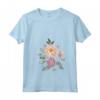 Fiori Floreale Estate Primav - Maglietta con Collo a V per un Look Estivo - Leggera e Comoda