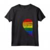 Donna Rainbow Heart LGBT Matching Couple Day Pride Friends Gift Maglietta con Collo a V - National Coming Out Day Shirt - Love is Love