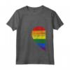 Donna Rainbow Heart LGBT Matching Couple Day Pride Friends Gift Maglietta con Collo a V - National Coming Out Day Shirt - Love is Love