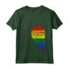 Donna Rainbow Heart LGBT Matching Couple Day Pride Friends Gift Maglietta con Collo a V - National Coming Out Day Shirt - Love is Love