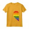 Donna Rainbow Heart LGBT Matching Couple Day Pride Friends Gift Maglietta con Collo a V - National Coming Out Day Shirt - Love is Love