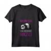 Donna Regalo Pigri Maglia Donna Panda Manica Corta Non Sono Pigra Maglietta con Collo a V - Maglietta Divertente e Ironica per Compleanni - Marca HapTiger