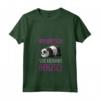 Donna Regalo Pigri Maglia Donna Panda Manica Corta Non Sono Pigra Maglietta con Collo a V - Maglietta Divertente e Ironica per Compleanni - Marca HapTiger