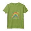Donna T&D Irradia Positività Arcobaleno Carino Maglietta con Collo a V - Regalo Design Colorato per Amici e Familiari
