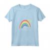 Donna T&D Irradia Positività Arcobaleno Carino Maglietta con Collo a V - Regalo Design Colorato per Amici e Familiari