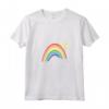 Donna T&D Irradia Positività Arcobaleno Carino Maglietta con Collo a V - Regalo Design Colorato per Amici e Familiari