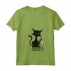 Donna COSA? - Gatto Divertente Nero con Coltello Maglietta con Collo a V - Ideale per Amanti dei Gatti e Appassionati di Moda