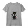 Donna COSA? - Gatto Divertente Nero con Coltello Maglietta con Collo a V - Ideale per Amanti dei Gatti e Appassionati di Moda