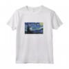 Quadro Vincent van Gogh Notte Stellata - Felpa con Cappuccio Moderna - T-shirt Uomo Manica Corta Arte