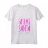 Donna Maglietta Donna Scritta Divertente Spiritosa Fatemi Santa Maglietta con Collo a V - Idea Regalo Compleanno