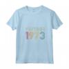 Donna Vintage 1973 48th Birthday 48 Years Old Men Women Retro Maglietta con Collo a V - Unique Retro Birthday Gift for Him or Her - Funny 70's 80's Design