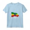 Donna Camicia di Paese dell'Etiopia - Maglietta Bandiera Etiopia con Collo a V - Ideale come Regalo per Uomini, Donne e Bambini
