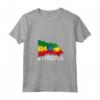 Donna Camicia di Paese dell'Etiopia - Maglietta Bandiera Etiopia con Collo a V - Ideale come Regalo per Uomini, Donne e Bambini